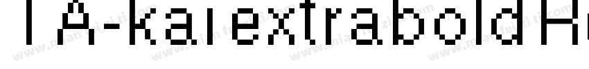 TA-kai_extrabold Reg字体转换